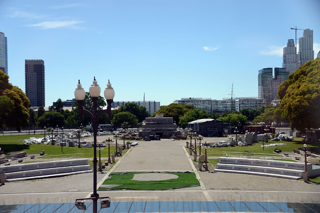 22 Parque Colon From Salon de los Pueblos Originarios Hall of Indigenous Peoples Casa Rosado Plaza de Mayo Buenos Aires